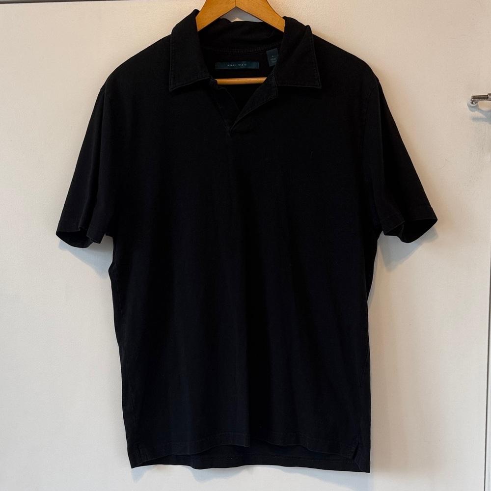 Perry Ellis Classic Black Polo Shirt